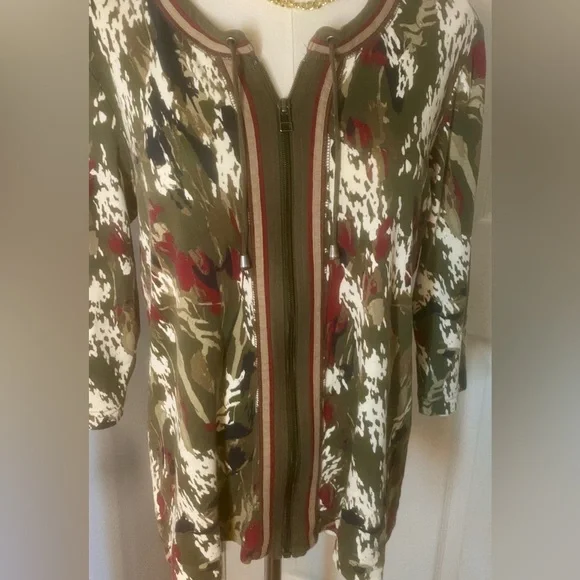 Christopher & Banks Camouflage Zip-Up Jacket - Picture 2 of 5